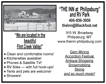 2005 The Inn at Philipsburg & RV Park
									<br />
									Recurring Ad
									  ♦  
									4⅞"W x 3⅞"H<br />
									30# Newsprint