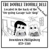 2003 The Double Trouble Deli
									<br>
									Page xx
									  ♦  
									2½"W x 5"H<br>
									Colored Cardstock