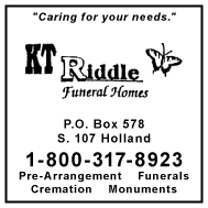 2003-2004 KT Riddle Funeral Homes
									<br>
									Page 05
									  ♦  
									2½"W x 2½"H<br>
									Colored Cardstock