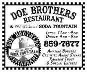 2009 Doe Brothers Restaurant & Old–Fashioned Soda Fountain
									<br>
									Page xx
									  ♦  
									2⅓"W x 1⅞"H<br>
									Colored Cardstock