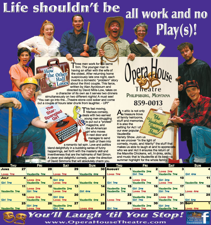June 2013 Montana Standard
									<br>
									Recurring Ad
									  ♦  
									9⅞"W x 10½"H<br>
									30# Newsprint