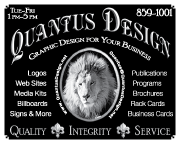 2013 Quantus Design, LLC
									<br>
									Page xx
									  ♦  
									2⅜"W x 1⅞"H<br>
									Colored Cardstock
